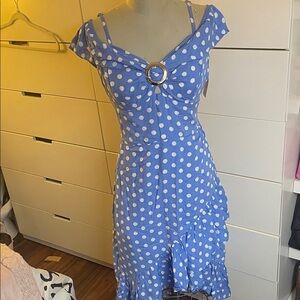 Blue Polka Dot Dress